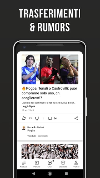 Bianconeri Live – Fan app di calcio non ufficiale
