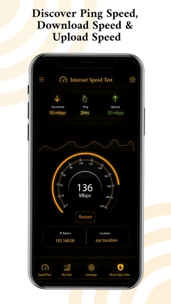 Internet Speedtest Meter 3G 4G 5G Speed Test Meter