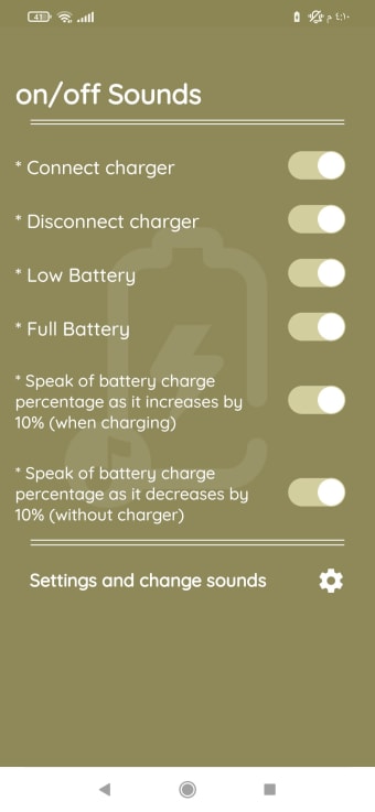 Battery Charge Notifier Sounds