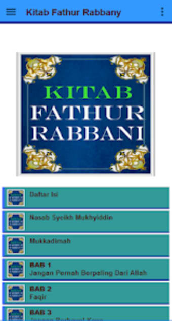 Kitab Fathur Rabbani