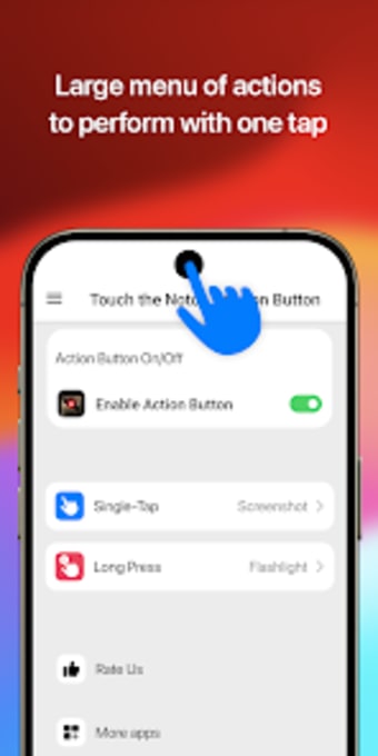 Touch The Notch- Action Button