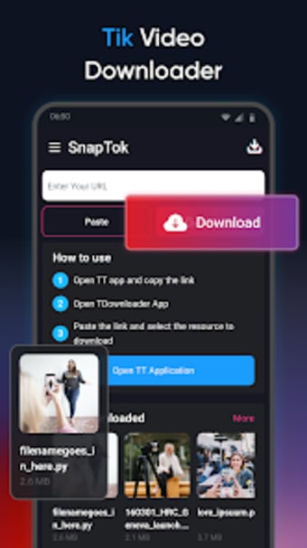 SnapToks - TT Video Downloader