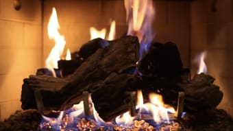 Winter Fireplace