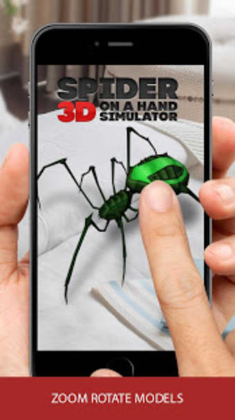 3D spider on a hand simulator prank game