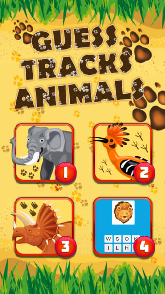 Guess animal tracks