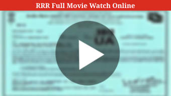 RRR Full Movie HD