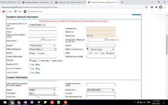 GSEB Form Fillup (12th Sci)