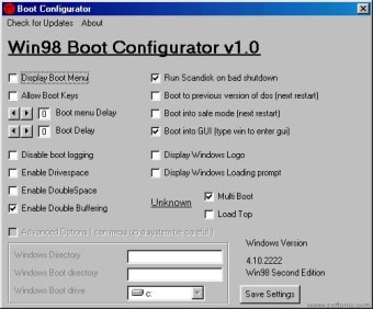 Win98 Boot Configurator