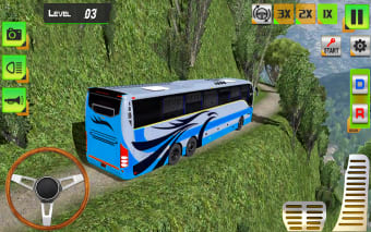 Euro Bus Driving Offroad Bus