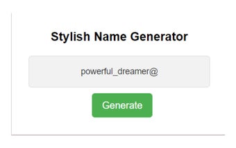 Stylish Name Generator