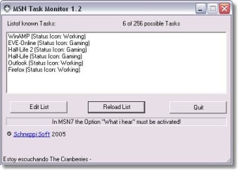 MSN7 Task Monitor