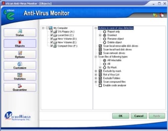 eScan Virus Control