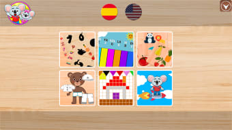 Games learn English Spanish toddlers 2 8 years old