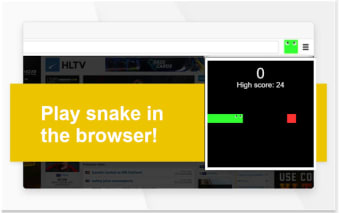 Snake game in popup