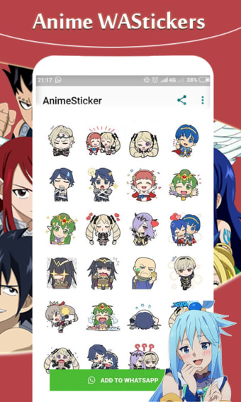 Anime Stickers : WAStickers For Whatsapp