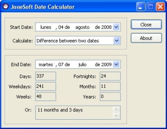 JoneSoft Date Calculator