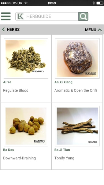 Kamwo Herbal Reference App