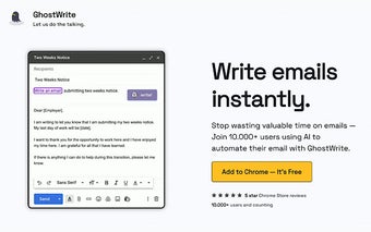 Ghostwrite: ChatGPT Email Assistant