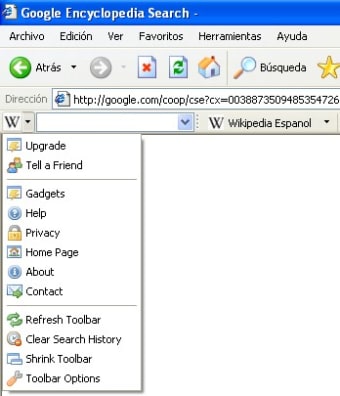 Wikipedia Toolbar for IE