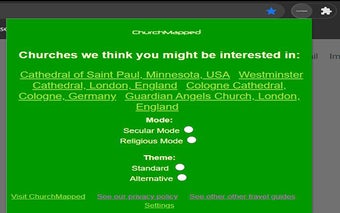 ChurchMapped Extension for Google Chrome