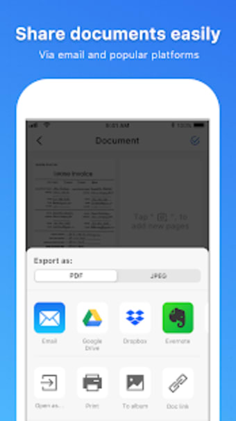 Mobile Scanner - Camera app  Scan to PDF