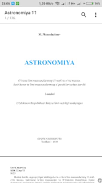Astronomiya 11-sinf