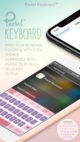 Pastel Keyboard Themes Color