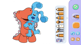 Blue Clues Coloring Glitter