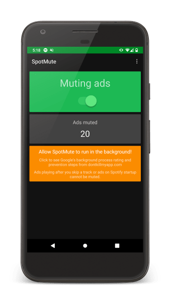 SpotMute - Mute ads