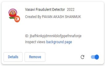 Vasavi Fraudulent Detector