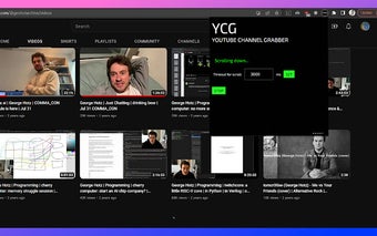 youtube channel grabber