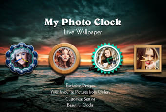 My Photo Clock Live Wallpaper