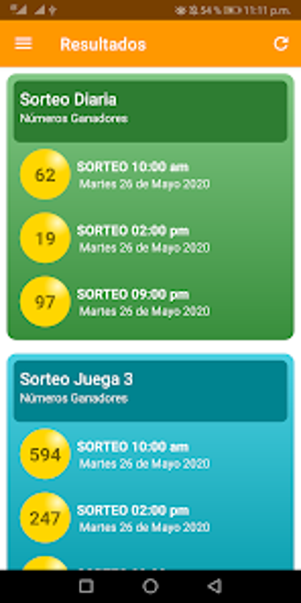 Resultados Sorteos Loto Nicara