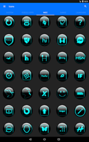 Cyan Glass Orb Icon Pack Free