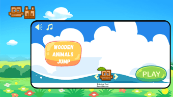 Wooden animals jump