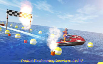 Jetski Water Racing: Superheroes League
