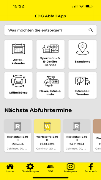 EDG Abfall App