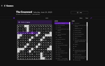 NYT Crossword Dark Mode