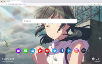 Weathering With You New Tab Theme HD