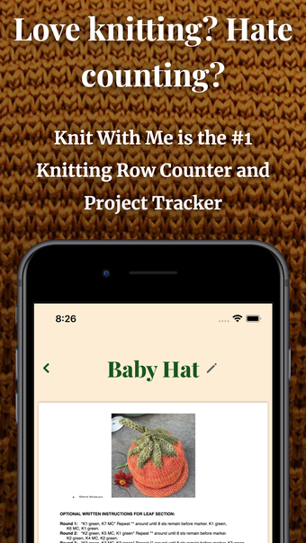 Knit With Me: Project Tracker