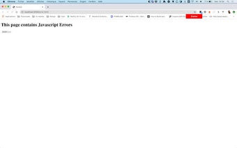 Chrome JS Error Icon