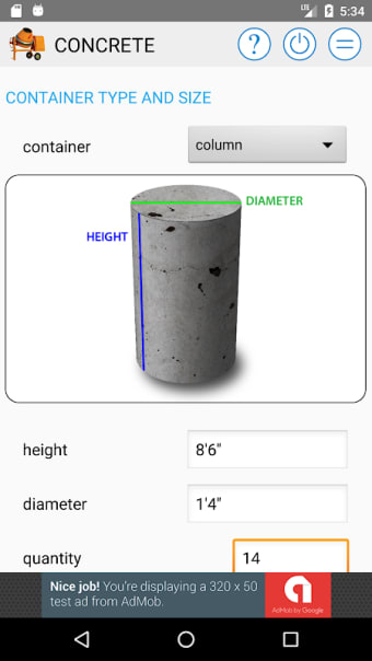 Concrete and Block Calculator