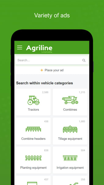 Agriline: farm machinery