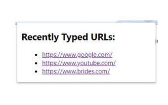 Recent URL History