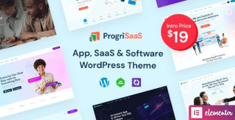 ProgriSaaS - Creative Landing Page WordPress Theme