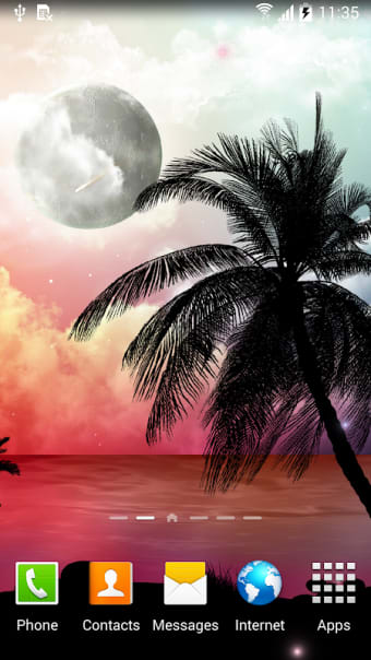 Tropical Night Live Wallpaper