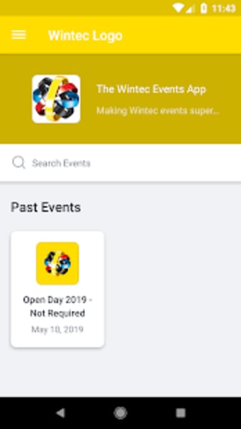 The Wintec Events App