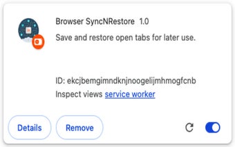 Browser SyncNRestore