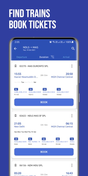 Mobile IRCTC Ticket Booking