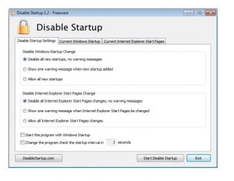 Disable Startup
